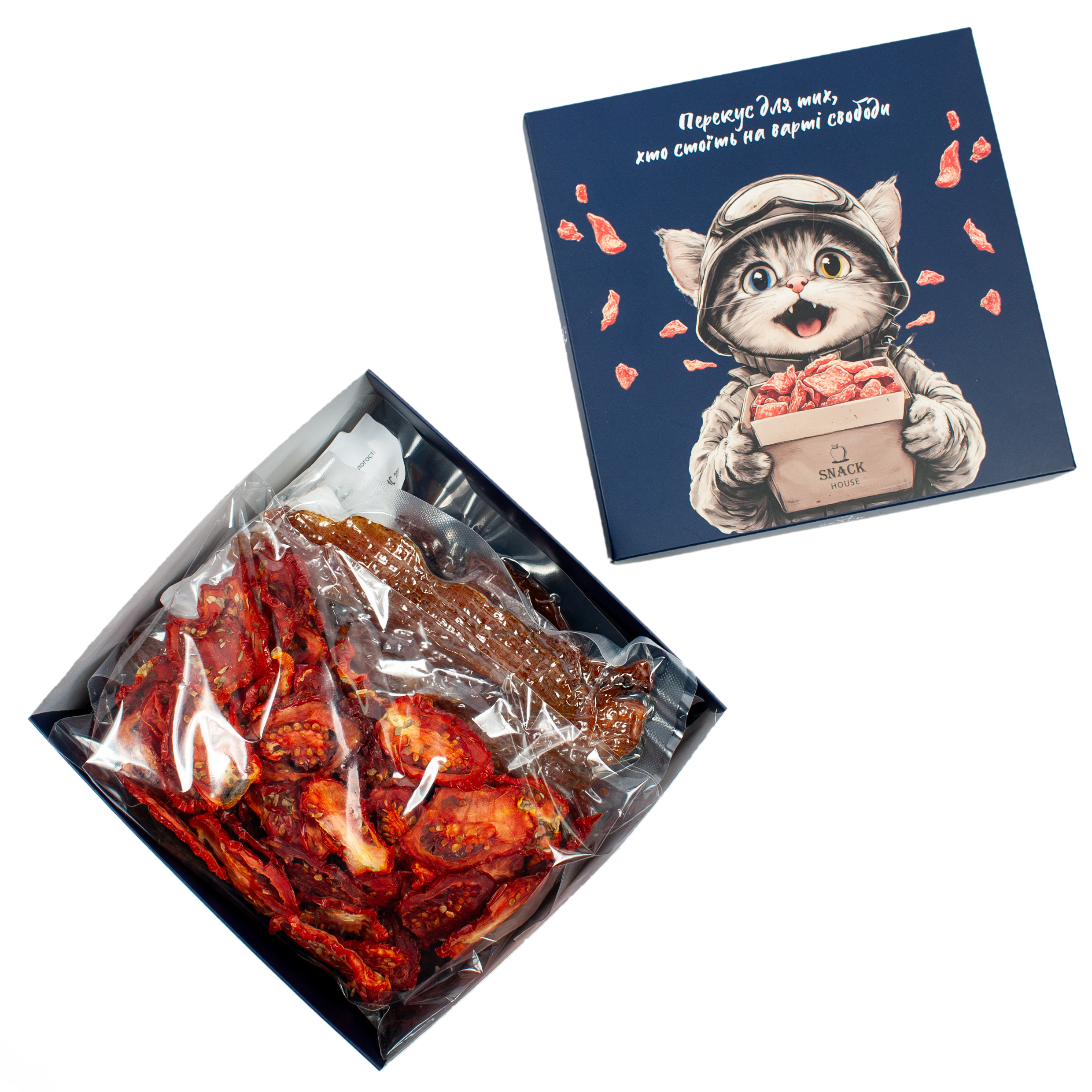 Бокс військовому 300 г джерків мікс і 50 г томатних фріпсів